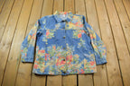 Vintage 1990s Floral Denim Jean Jacket