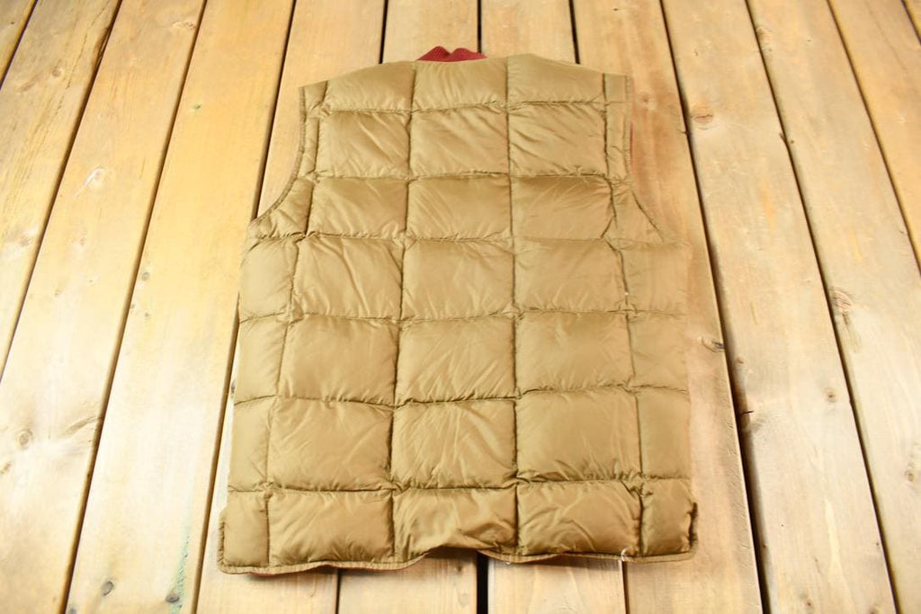 Vintage 1990s Eddie Bauer Goose Down Reversible Puffer Vest