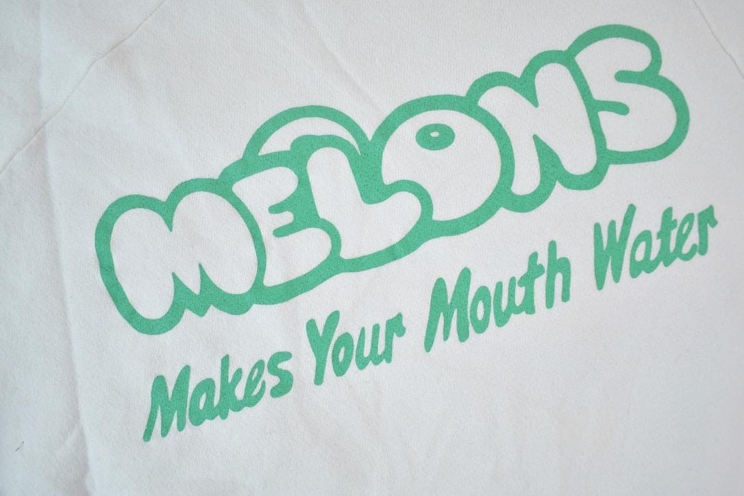 Vintage 1990s Melons Eats And Drinks Florida Crewneck Sweatshirt