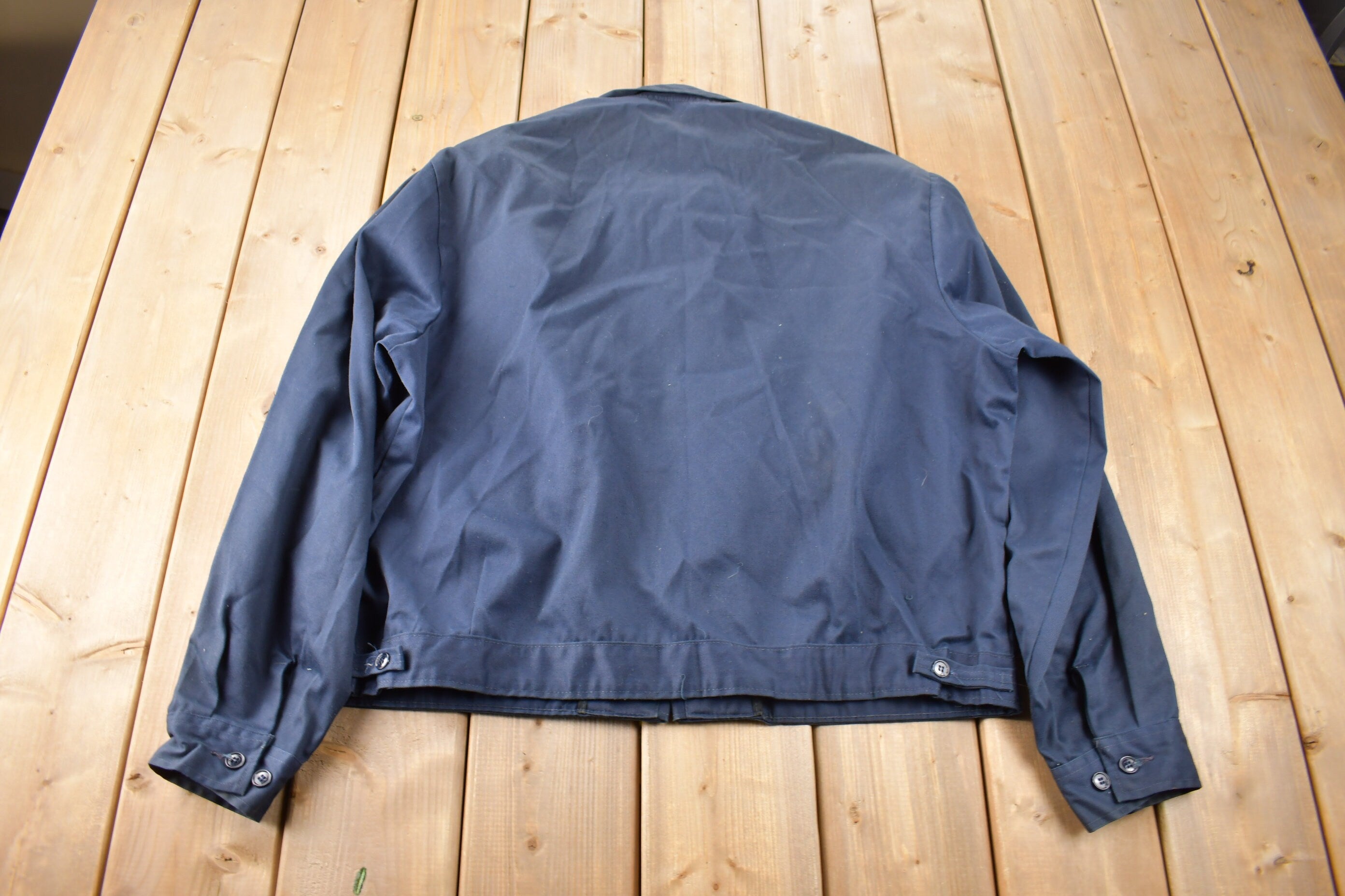 Vintage 1970s Lee Boxy Canvas Work Jacket Made In USA Size 48L