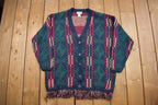 Vintage 1980s Avon Style Knitted Cardigan Sweater