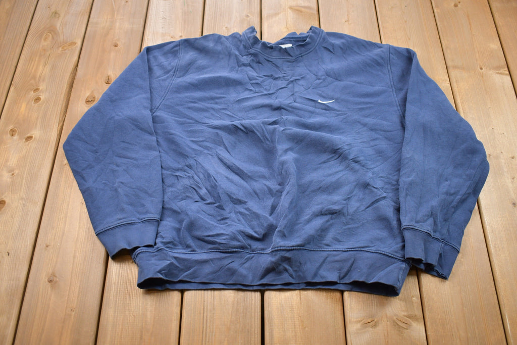 Vintage 1990s Nike Mini Swoosh Embroidered Crewneck Sweatshirt