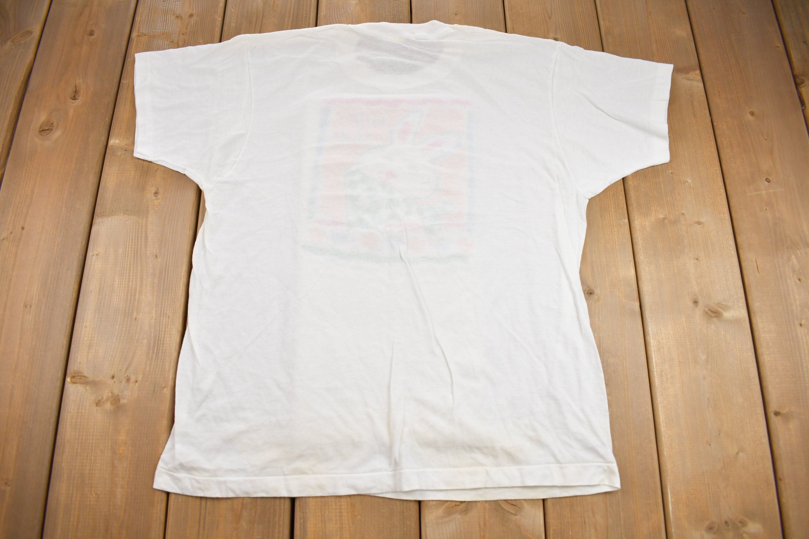 Vintage 1990s Cute Bunny Rabbit Graphic T Shirt