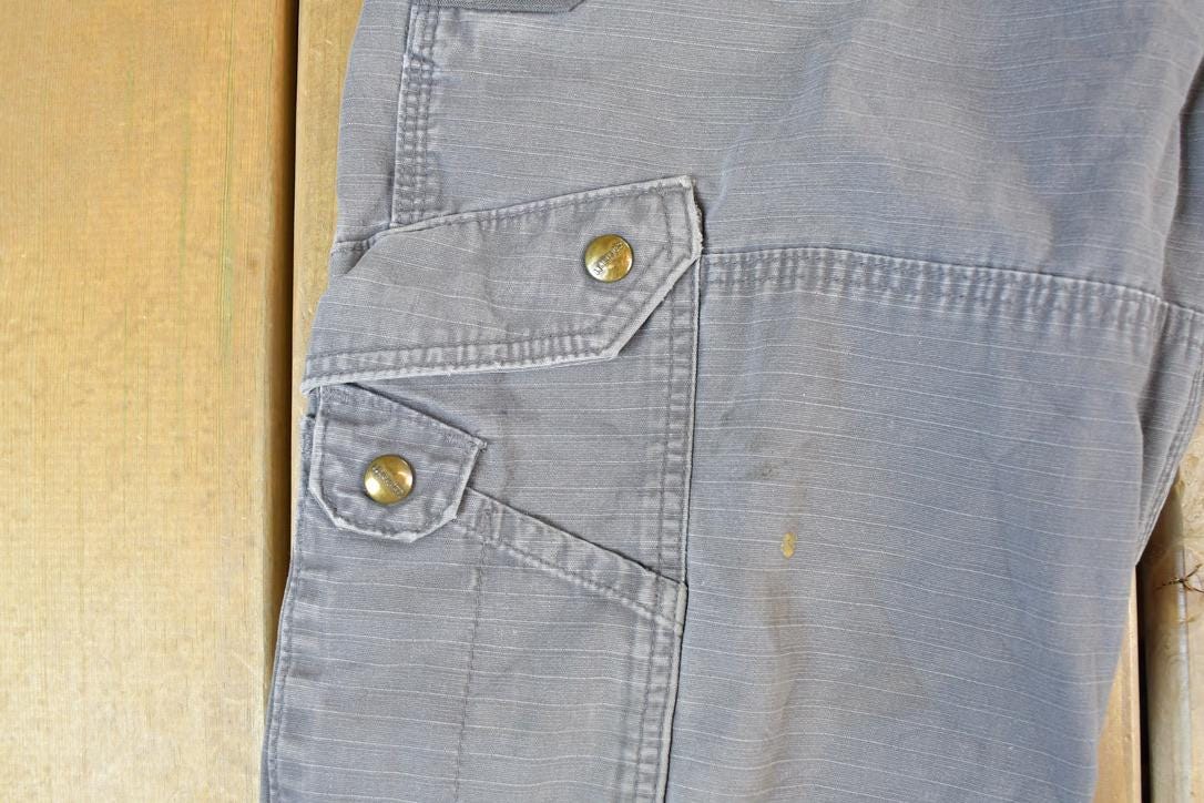 Vintage Y2K Carhartt Grey Work Pants Size 36 x 32