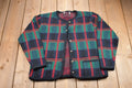 Vintage 1990s Plaid Knitted Sweater