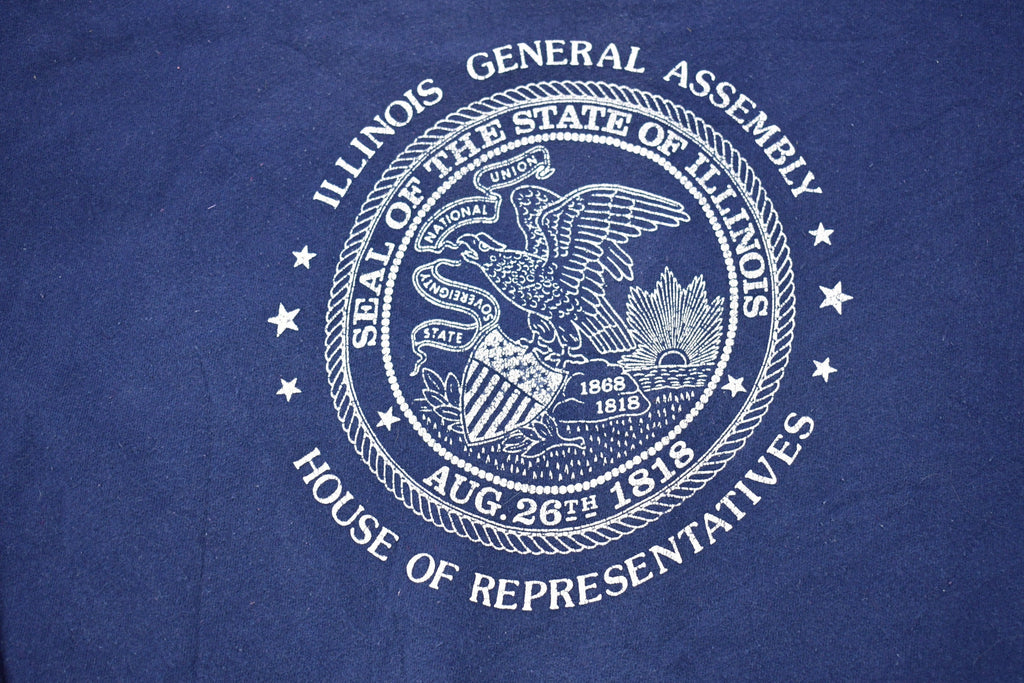 Vintage 1990s Illinois General Assembly Graphic Crewneck Sweatshirt