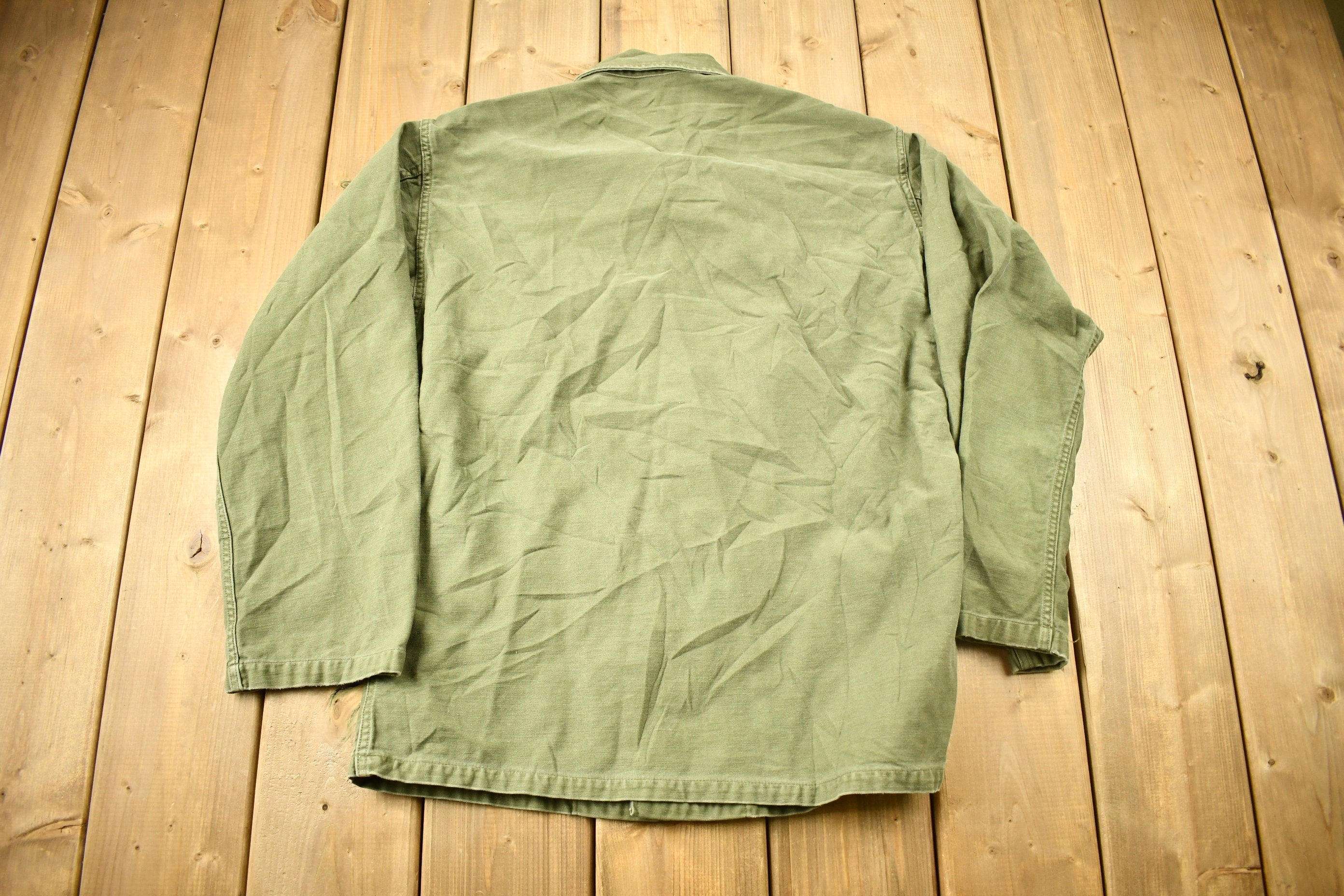 Vintage 1970s OG 107 Military Button Up Shirt