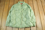 Vintage 1970s 1980s Quilted Jacket Men's Medium  Full Zip  Vintage Workwear  Treu Vintage Hunting Outdoors