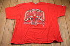 Vintage 1997 Chicago Bulls NBA 5-Peat Champions Logo Athletic Made In USA Graphic T-Shirt