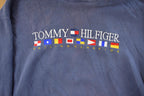 Vintage 1990s Tommy Hilfiger Sailing Hoodie Sweatshirt Men's Large  90s Crewneck  90s Tommy Hilfiger  Streetwear