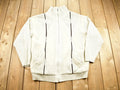 Vintage 1990s 3D Cable Knit Full Zip Sweater