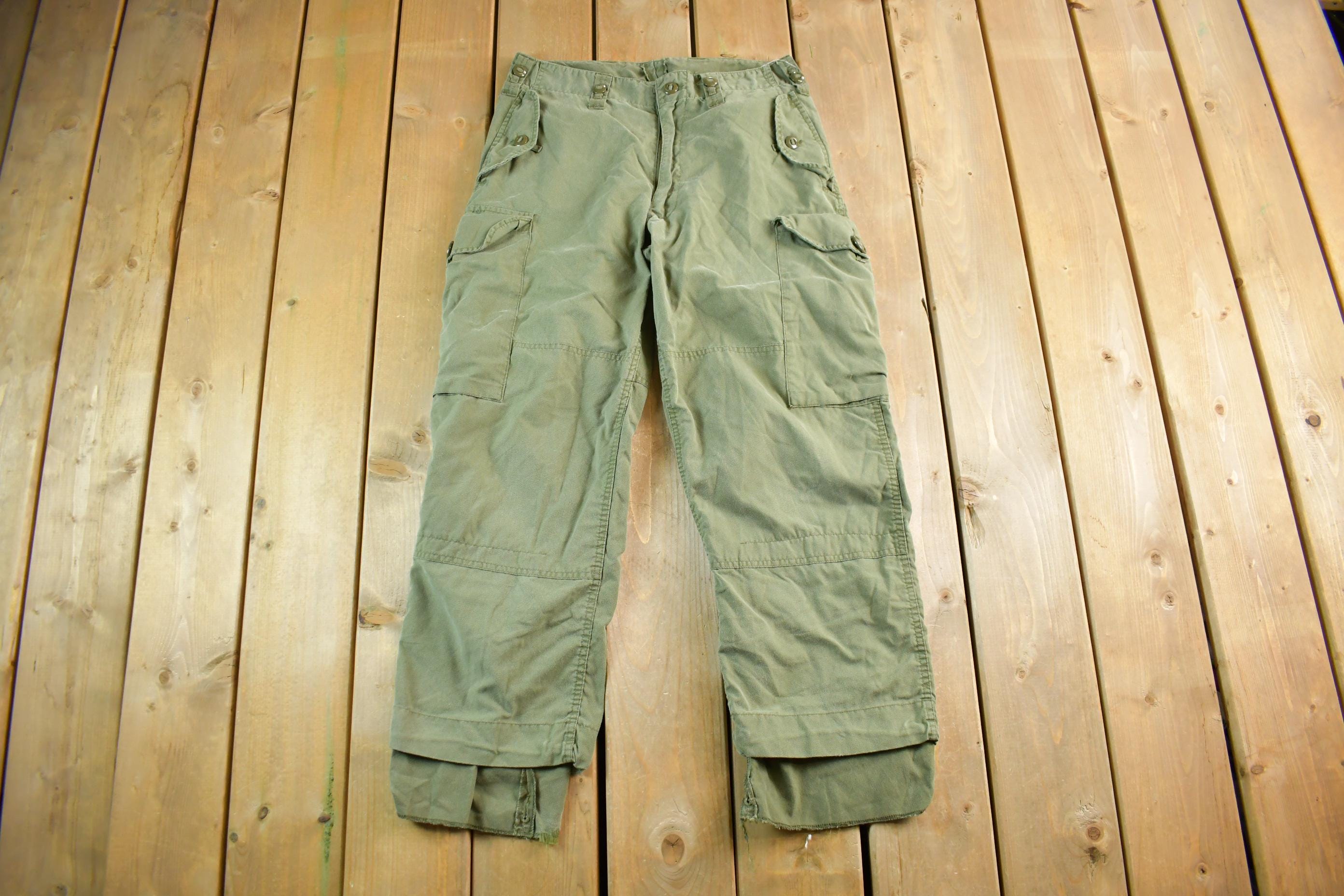 Vintage 1998 Military Green Cargo Pants Size 32 x 27