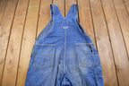 Vintage 1990s Big Smith Blue Denim Jean Overalls Size 44 x 28