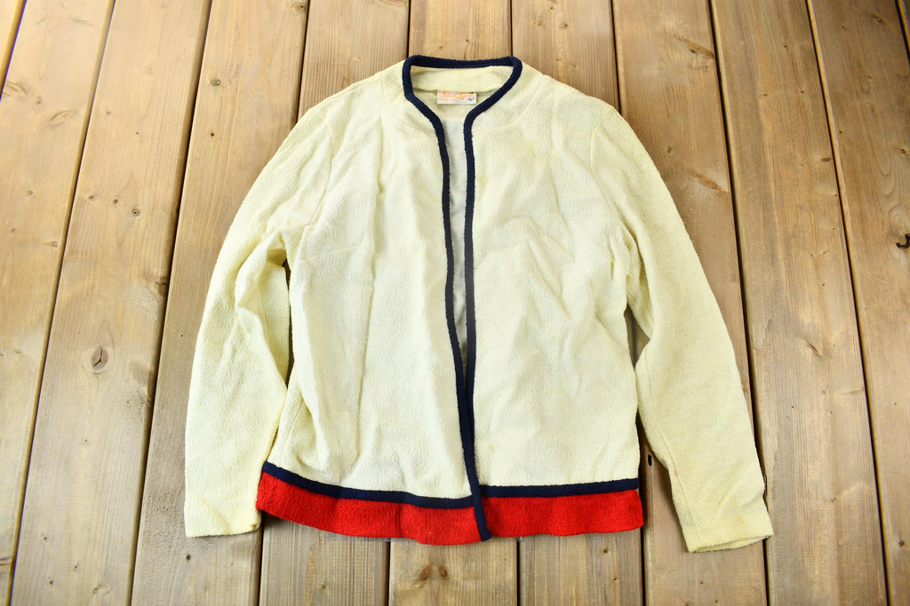Vintage 1990s Susan Laurie Womens Open Knit Cardigan Sweater