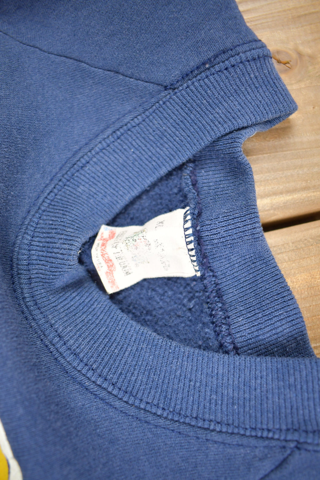 Vintage 1980s Navy Graphic Raglan Sweatshirt