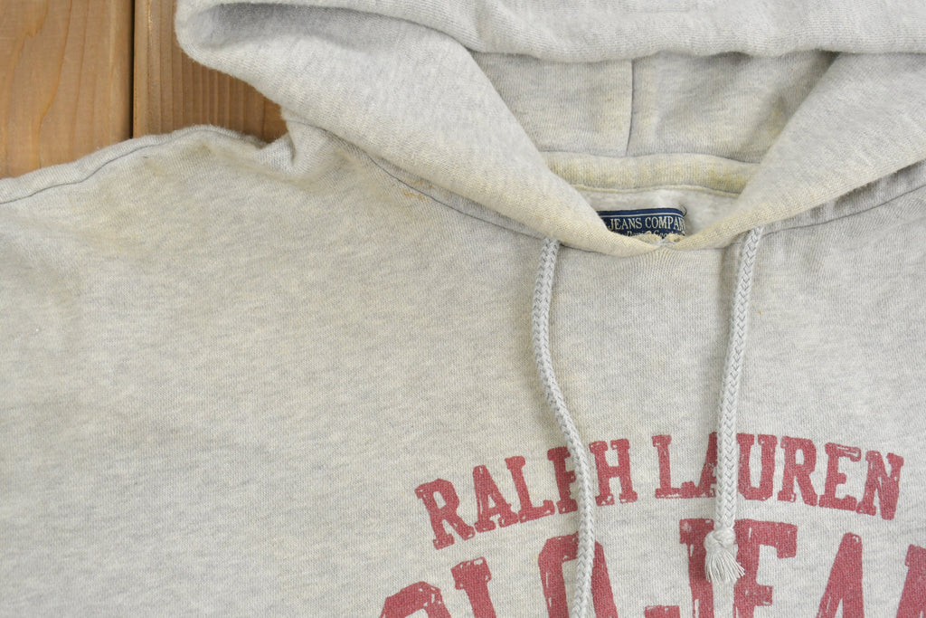 Vintage 1990s Ralph Lauren Polo Jeans Company Graphic Hoodie