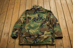 Vintage 1990s Military Camo Field Jacket