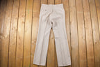 Vintage 1990's Simple Beige Brown Trousers Size 32 x 33