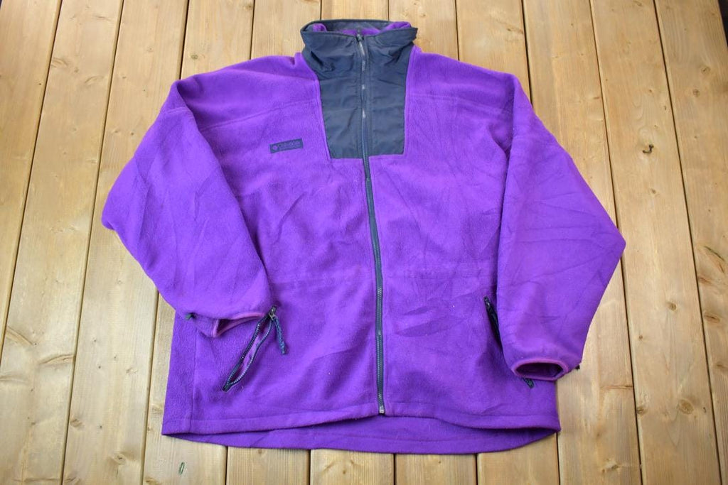 Vintage 1990s Columbia Fleece Quarter Zip Fleece Sweater / Outdoorsman / 90s Sweater / Streetwear / Hiking / Fleece Zip up