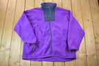 Vintage 1990s Columbia Fleece Quarter Zip Fleece Sweater / Outdoorsman / 90s Sweater / Streetwear / Hiking / Fleece Zip up
