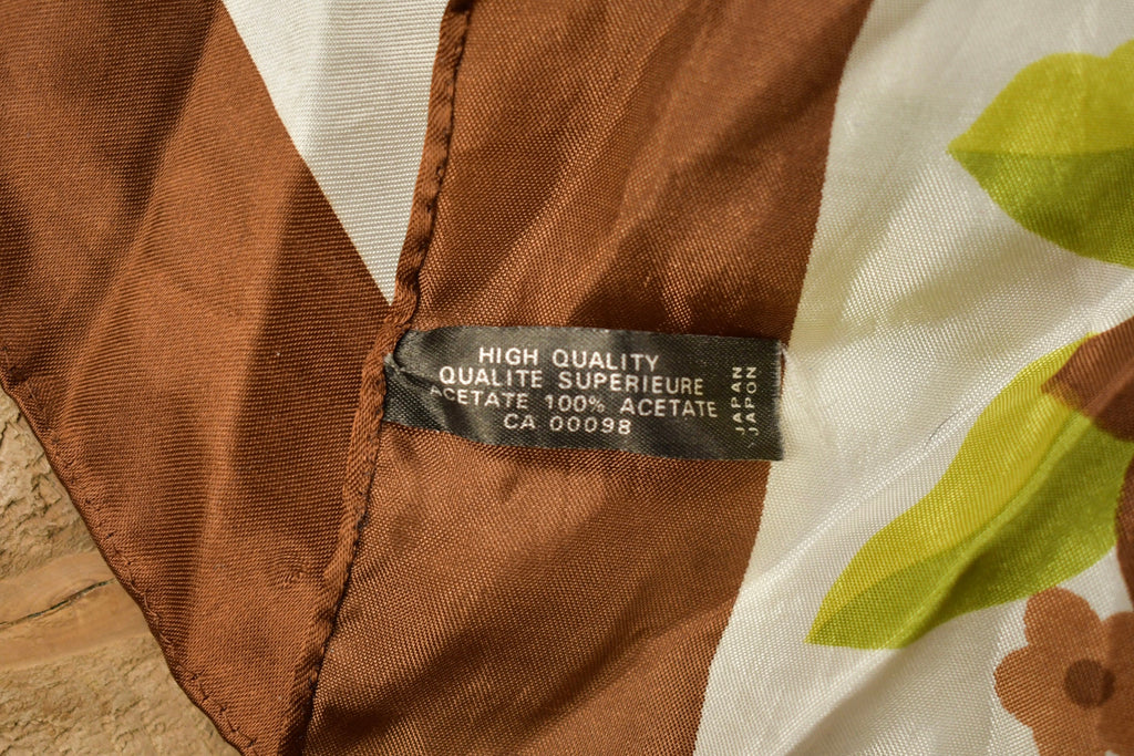 Vintage 1980s Floral St. Germain Scarf