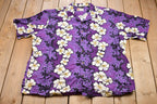 Vintage 1980s Aloha All Over Print Short Sleeve Button Up Shirt