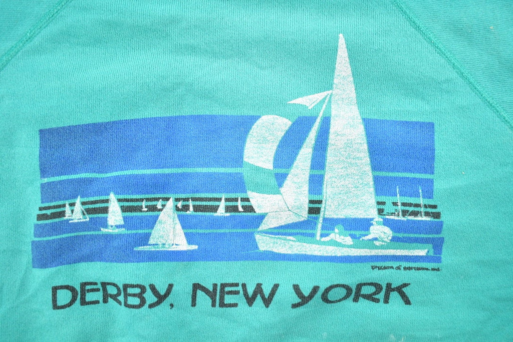 Vintage 1990s Derby New York Graphic Crewneck Sweatshirt