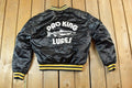 Vintage 1980s Swingster Pro King Lures Embroidered Snap Button Satin Jacket Made In USA