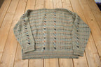 Vintage 1990s Megalos Abstract Knit Crewneck Sweater