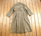 Vintage 1970s Full Length Markette Green Trench Coat