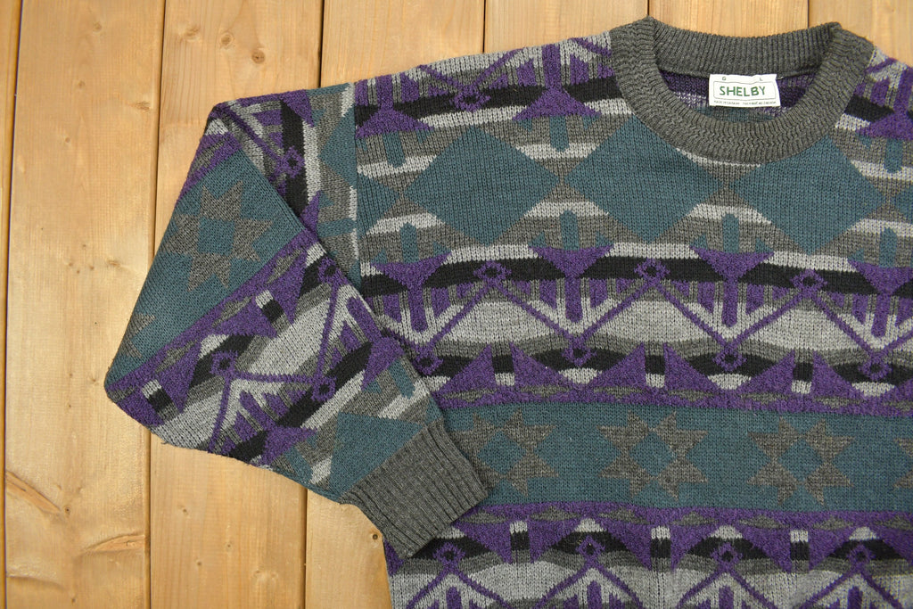 Vintage 1990s Shelby Stripe Knitted Sweater