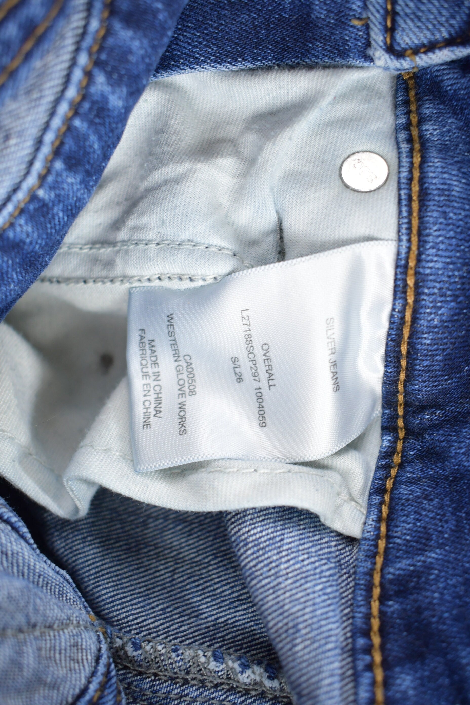 Vintage 1990s Silver Jeans Denim Overalls Size 26