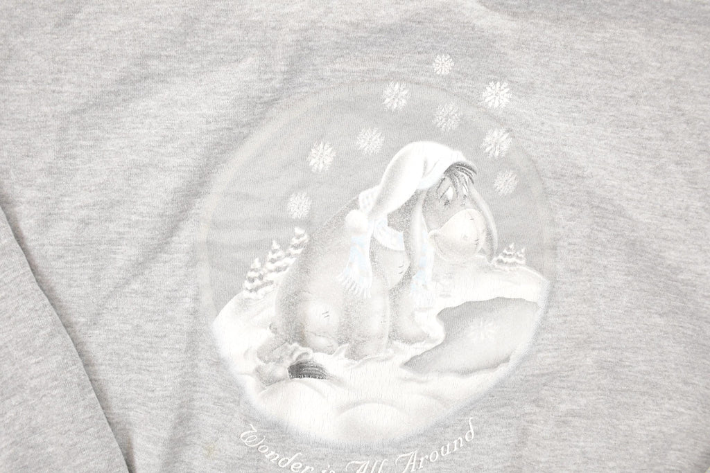 Vintage 1990s Winnie The Pooh Eeyore Christmas Disney Crewneck Sweater Men's XL