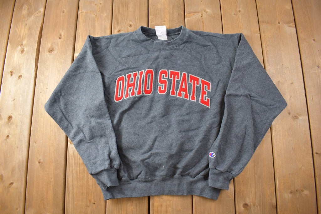 Vintage Y2K Ohio State Embroidered Collegiate Champion Crewneck
