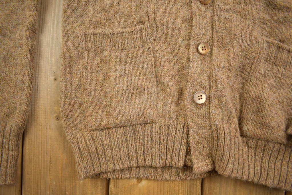 Vintage 1990s Puritan Wool Knit Cardigan Sweater - Made In USA