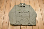 Vintage 1990s Army Button Up Shirt