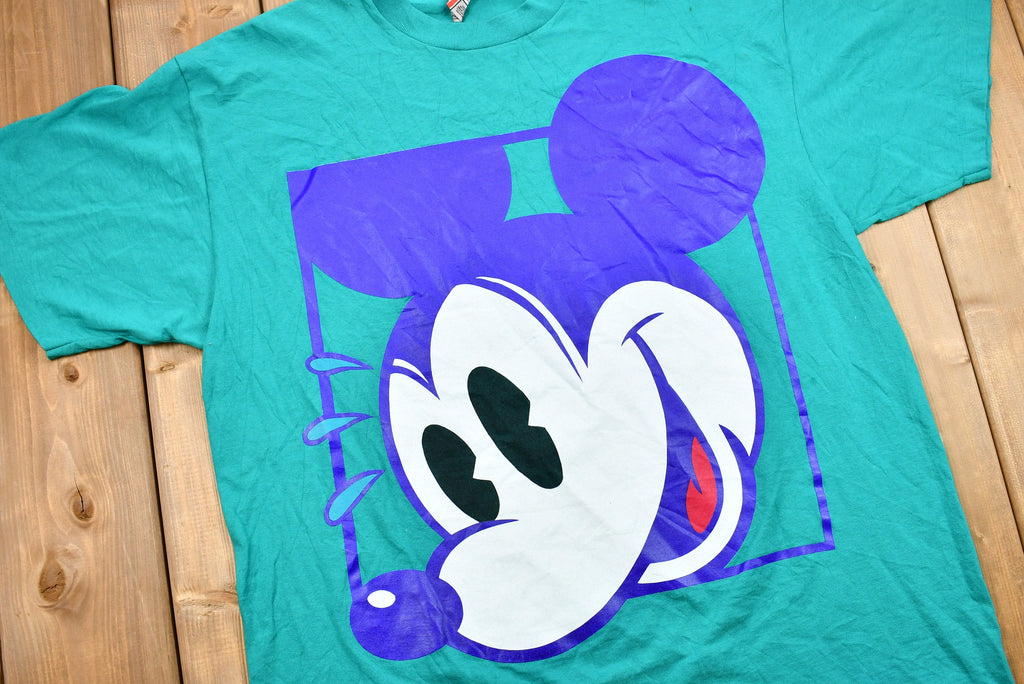 Vintage 1980s Smiling Mickey Mouse Graphic T-Shirt