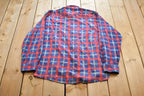 Vintage 1990s Wilderness Perfect For The Breeze Plaid Button Up Flannel Cottage Shirt