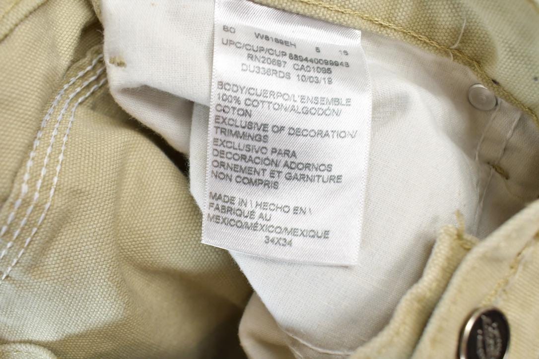 Vintage 1990's Dickies Tan Jeans Size 34x34  Made in USA  American Vintage  Workwear  Streetwear  Vintage Pants