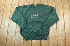 Vintage 1990s Minnesota Embroidered Pines Crewneck Sweatshirt