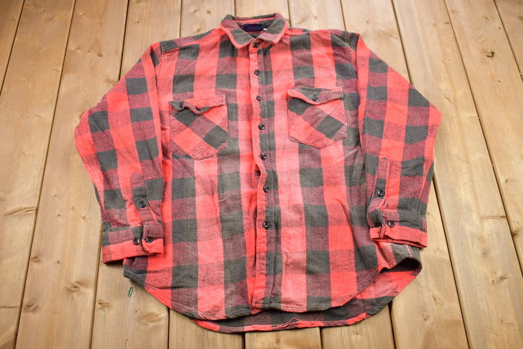 Vintage 1990s Dakota Plaid Flannel Button Up Shirt