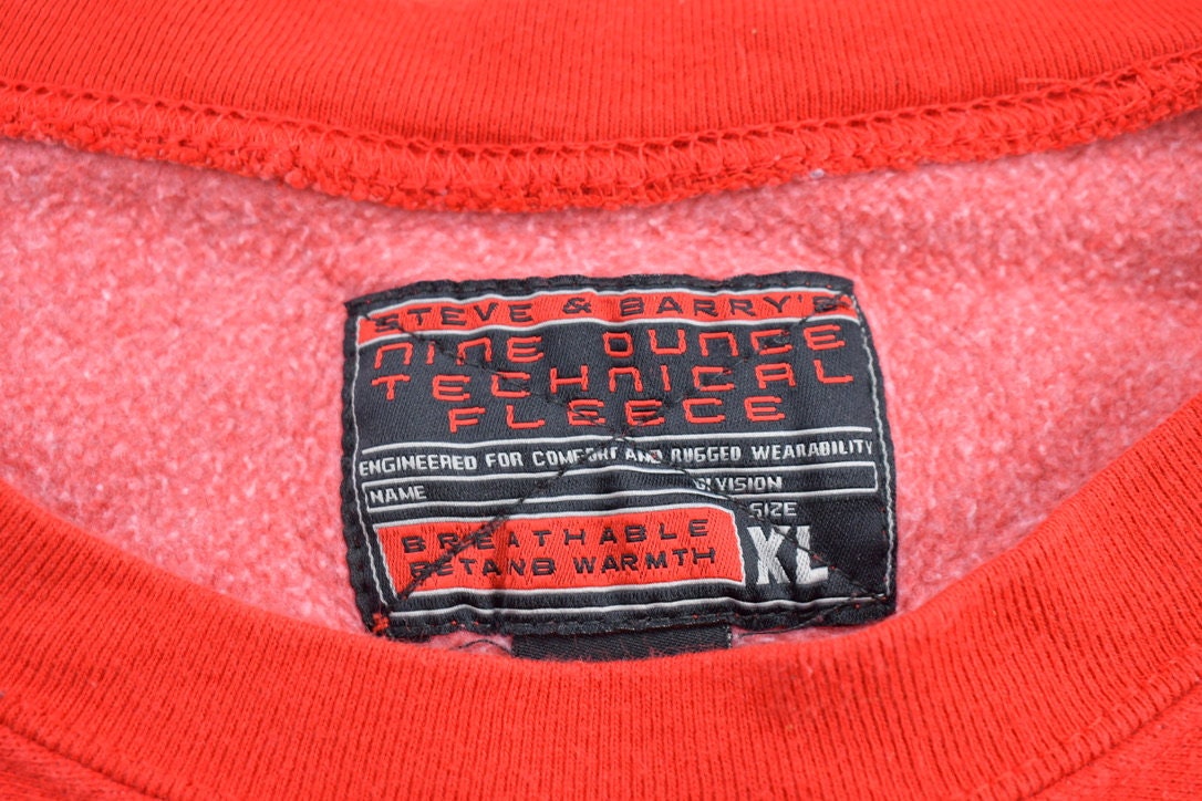 Vintage University Of Nebraska Collegiate Nine Ounce Technical Fleece Crewneck