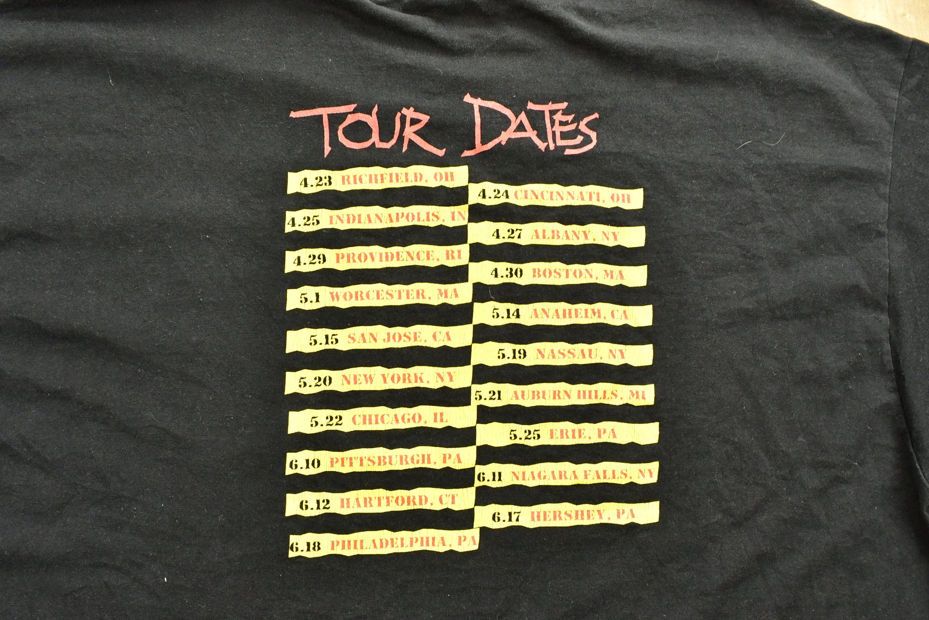 Vintage 1994 Wrestle Mania Revenge Tour T-Shirt