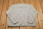Vintage 1990s Basic Grey Crewneck Sweatshirt