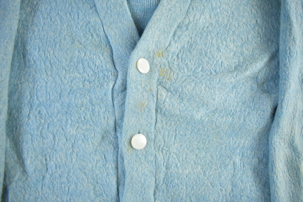 Vintage 1960s 1970s Aristo Fuzzy Knit Cardigan Sweater Women's Medium