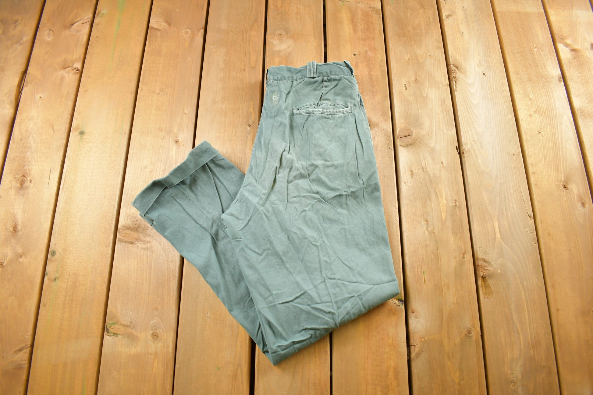Vintage 1980s Distressed Chino Pants Size 32 x 27