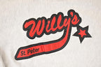 Vintage 1990s St Peters Willy's Cross Grain University Hoodie Sweater Men's L