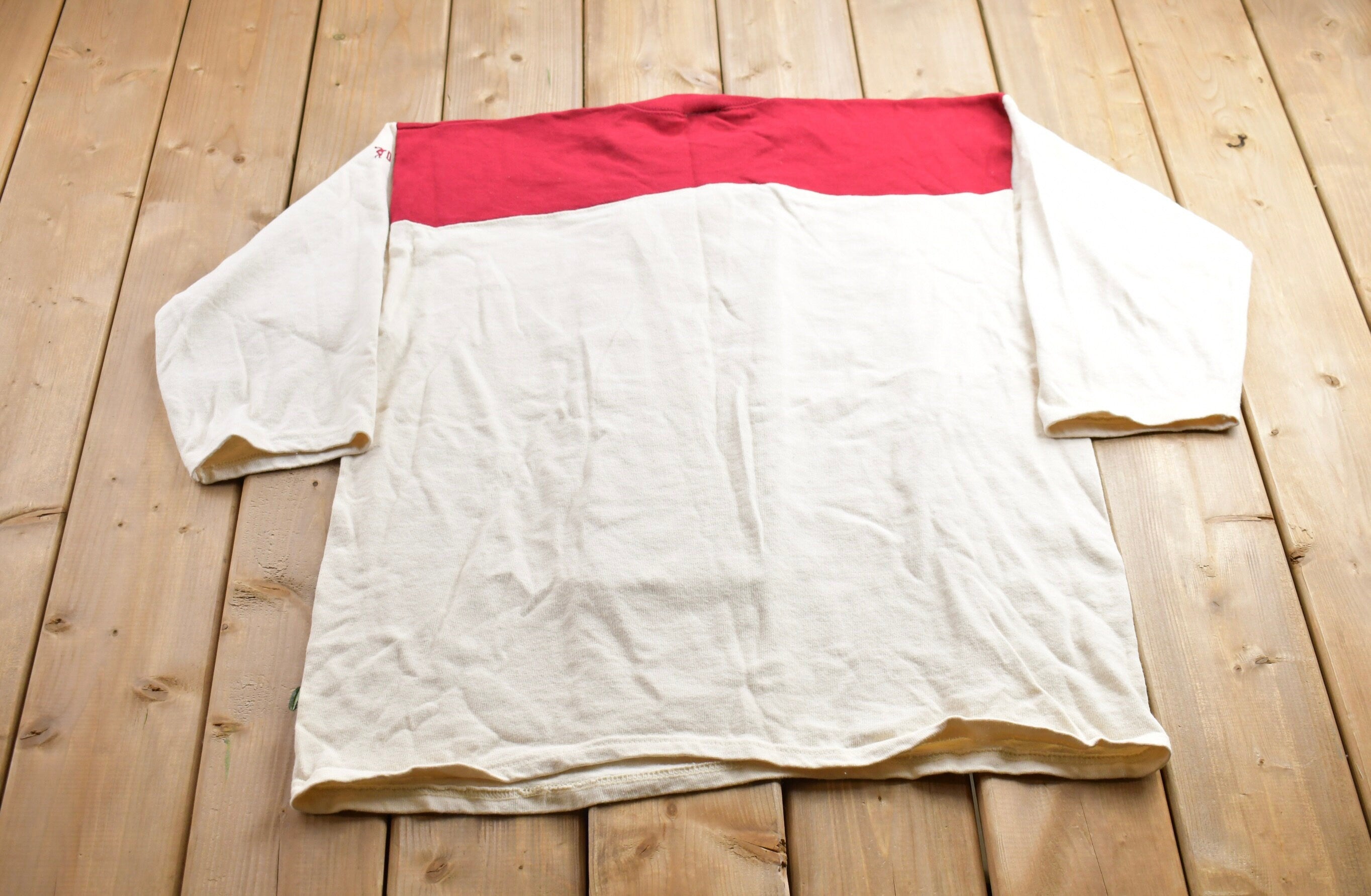 Vintage 1990s Discus Athletic Colour Block Crewneck Sweatshirt  90s Crewneck  Made In USA  Essential  Streetwear  90s Blank  Discus