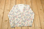 Vintage 1990s Floral Cardigan Sweater