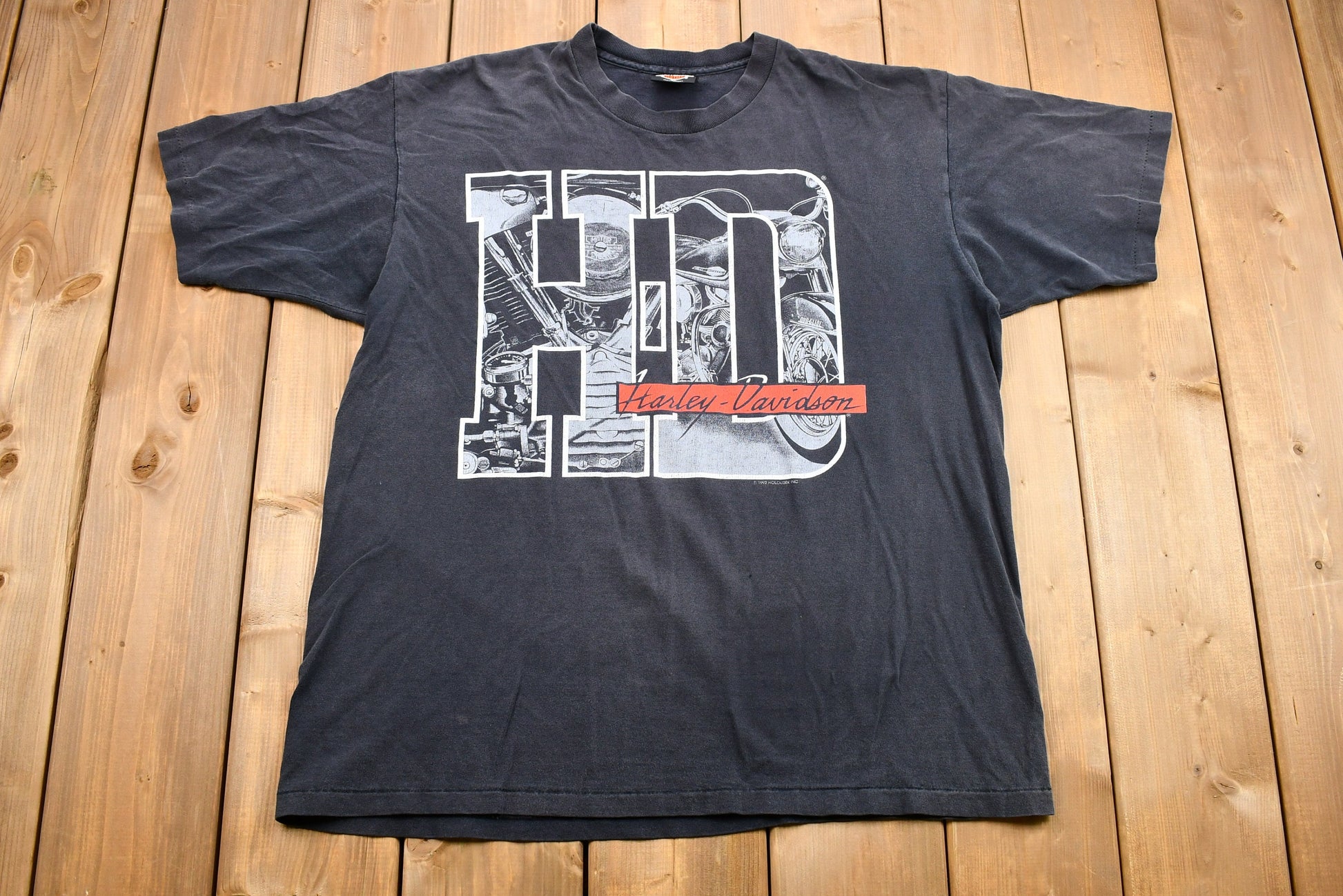 Vintage 1994 Harley Davidson Motorcycles Laconia, N.H. Bike Week Graphic T-Shirt